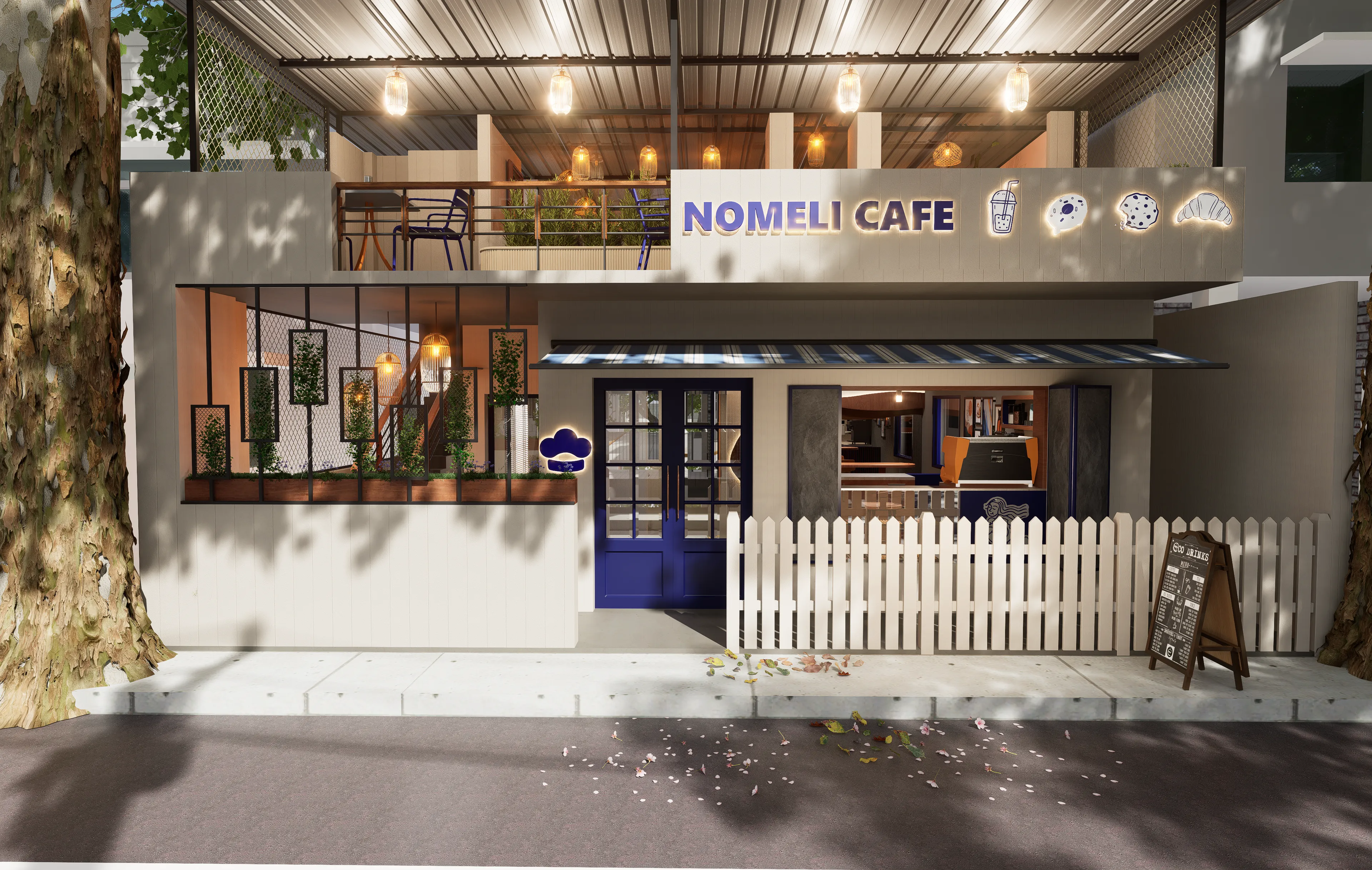 Nomeli Cafe — 3D Concept Design